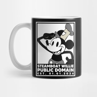 Steamboat Willie. Public Domain Est. 01.01.2024 - 2 Mug